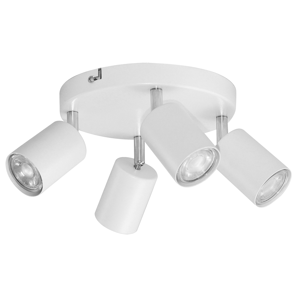 RINO wall and ceiling luminaire, max. power 4x50W, GU10, IP20, white