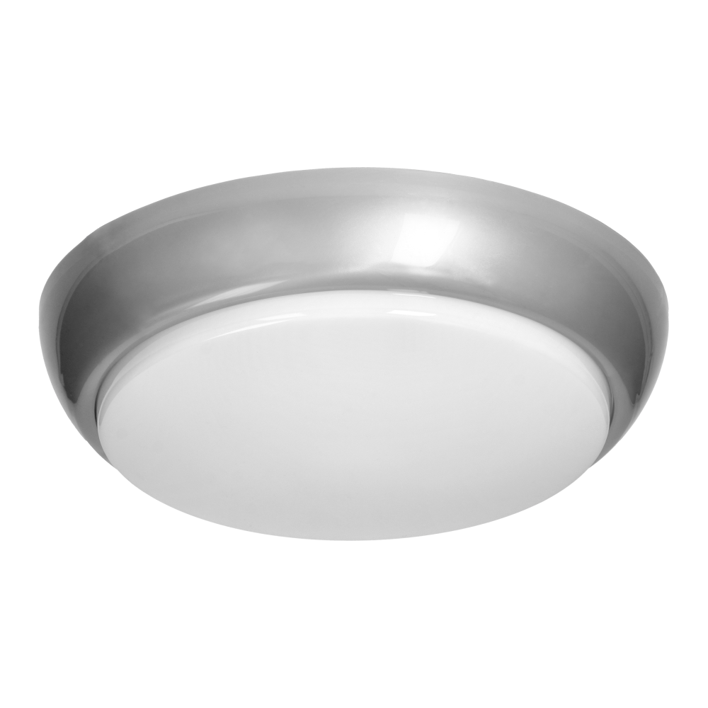 KOKO luminaire 2xE27, 2x40W, silver-polypropylene, matt PC diffuser, IP44, IK10