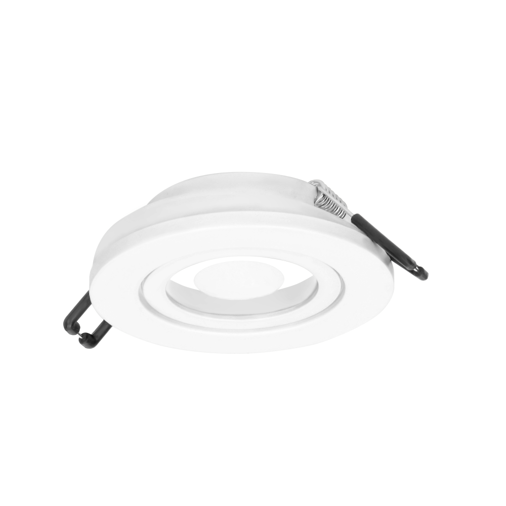 DARI S decorative frame spotlight, MR16/GU10 max 50W, circle, white IP44