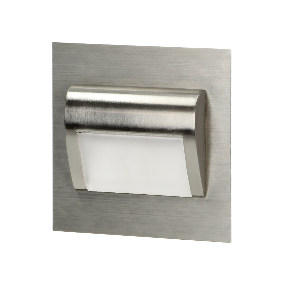 DRACO LED NEW 1.5W, flush-mounted staircase fitting 12VDC, 30lm, 6000K, satin, innovative installation