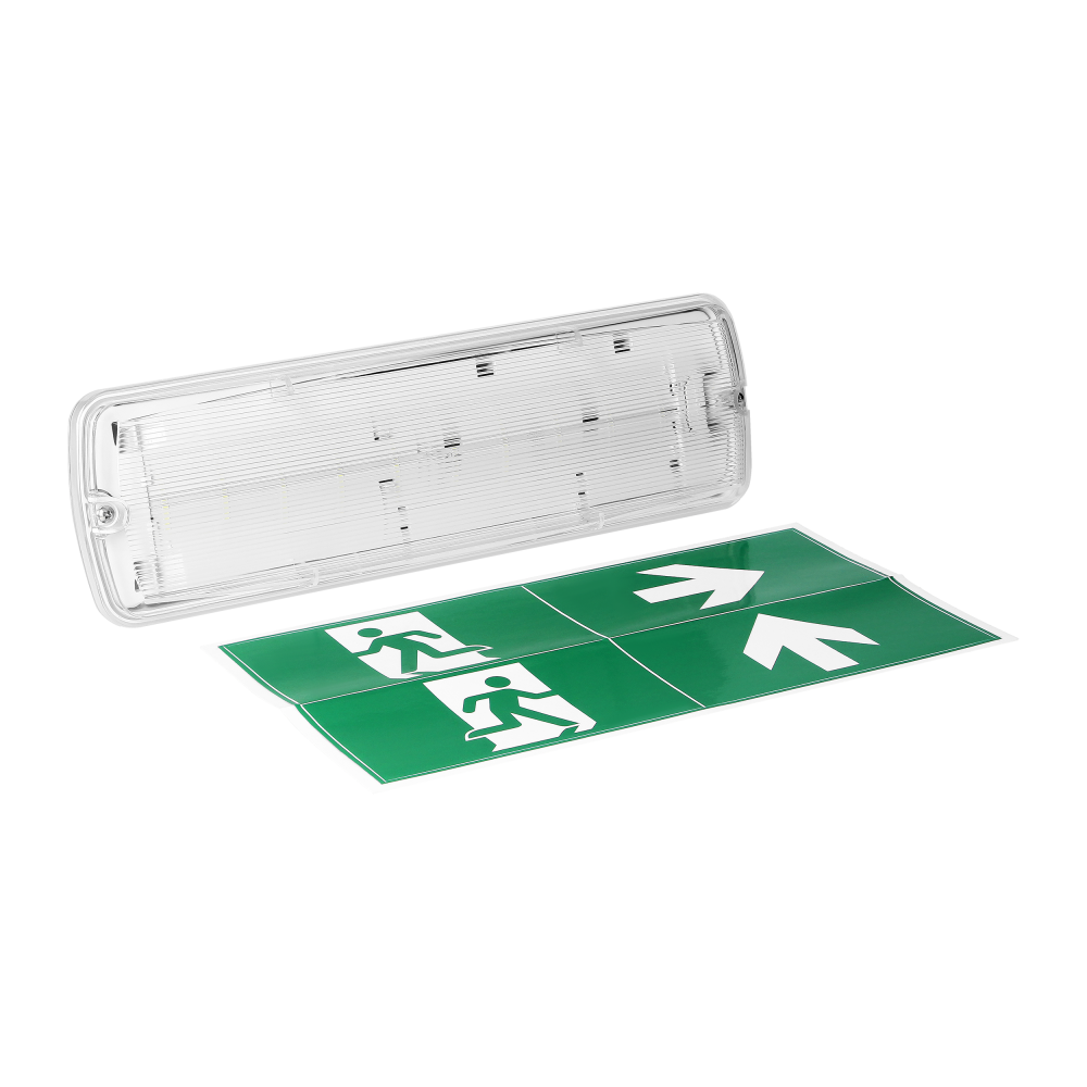 Mains -operated luminaire with emergency mode METU LED 2.7W, 3H, IP65, 6000K