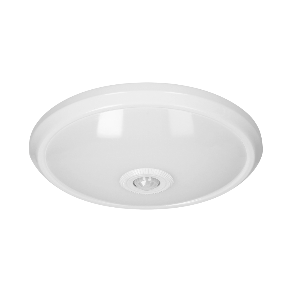 ZONDA LED 16W, ceiling light with motion sensor, 1100lm, IP20, 4000K,milky PC, white