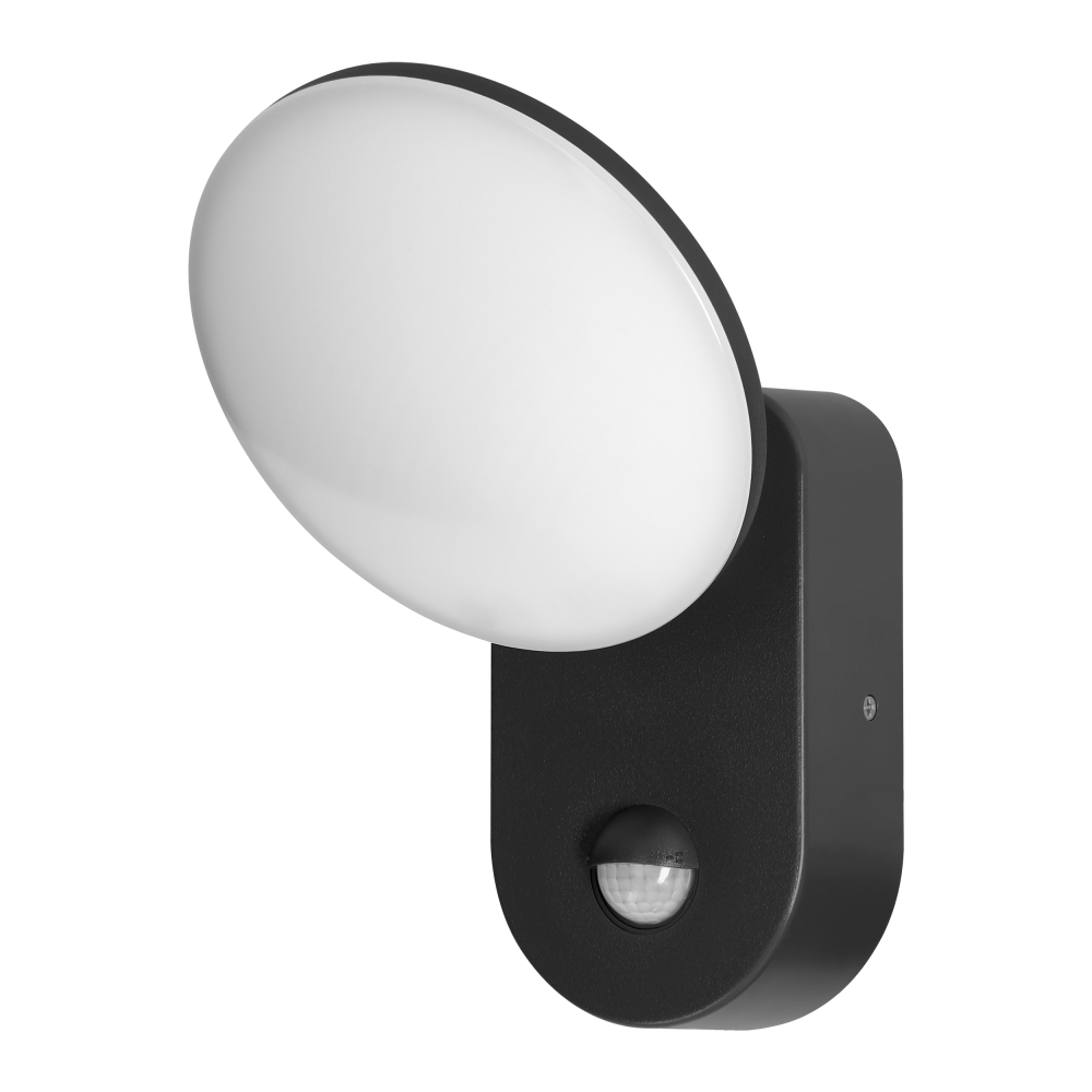 RIOLIT LED 15W, garden luminaire with motion sensor, 1100lm, IP65, 4000K, black