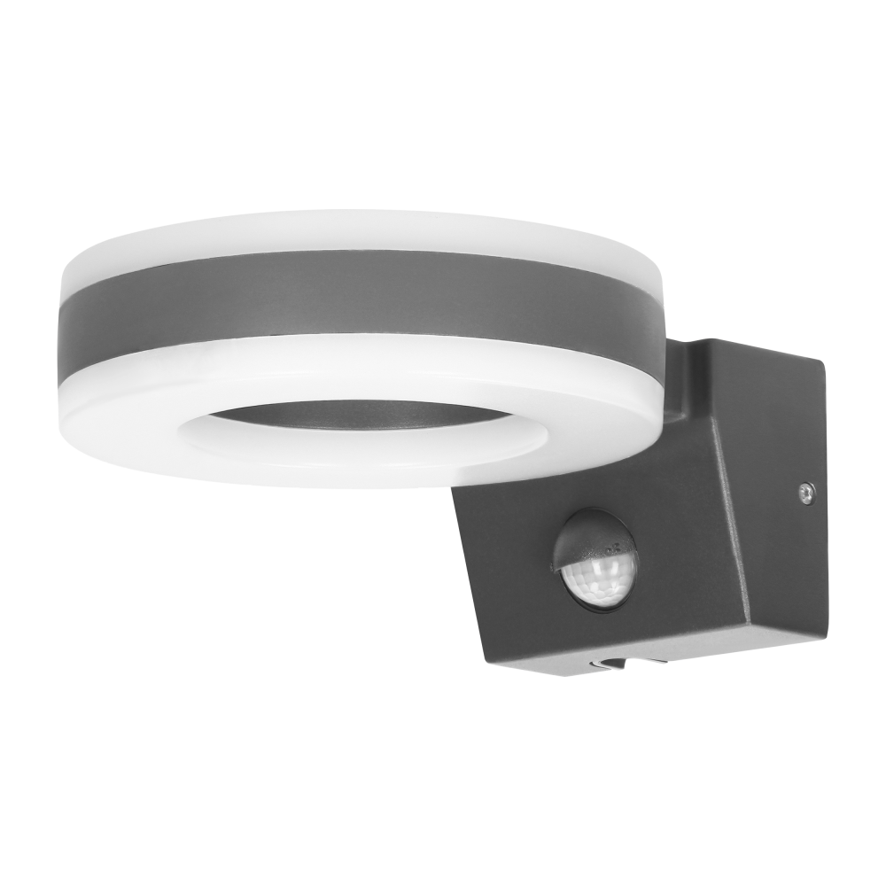 HOWLIT LED 20W, garden luminaire with motion sensor, 1800lm, IP65, 4000K, grey