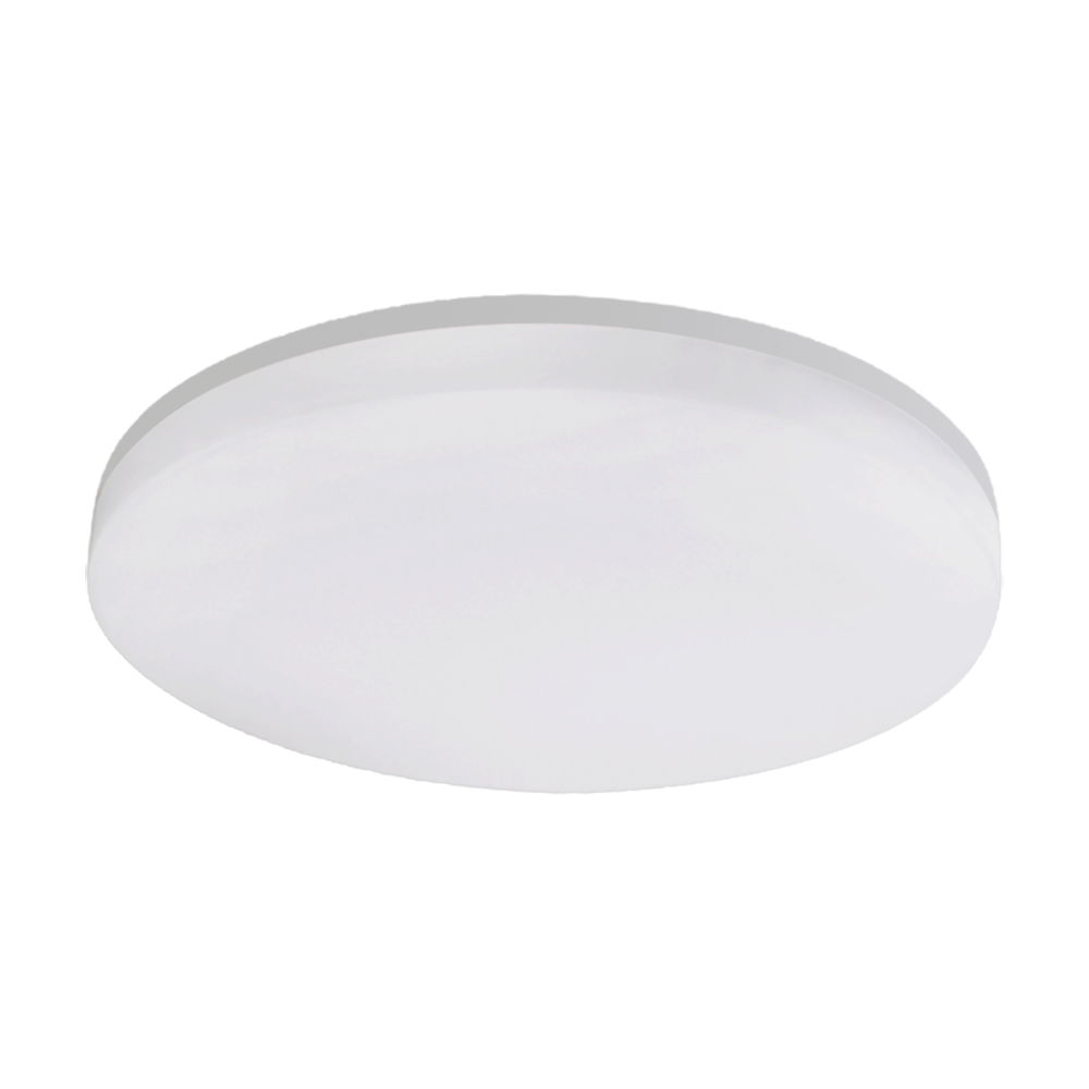 JANTAR LED 24W, plafon z mikrofalowym czujnikiem ruchu, 2565lm, IP54, 4000K, klosz PC