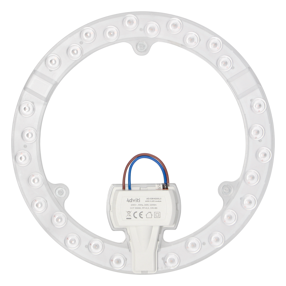 AVIS II LED panel świetlny LED 24W, 2200lm, 3000K, Ø 215