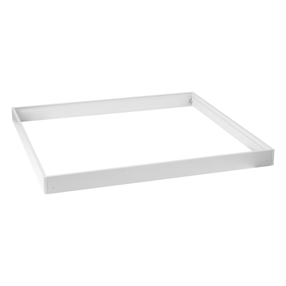 Surface-mounted snap frame for LED panel mounting, 60x60 cm, aluminum