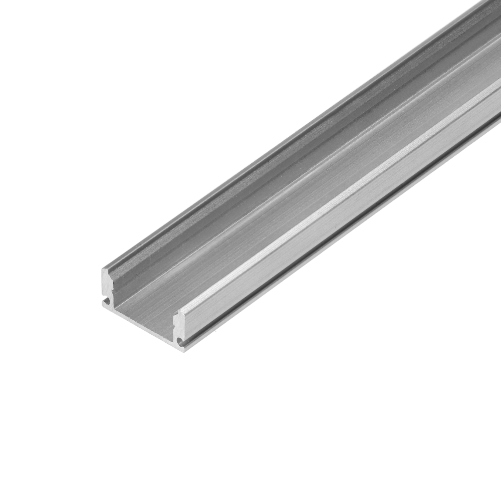 Aluminium profile for LED strips, 2000 x 17 x 7 mm, surface, silver