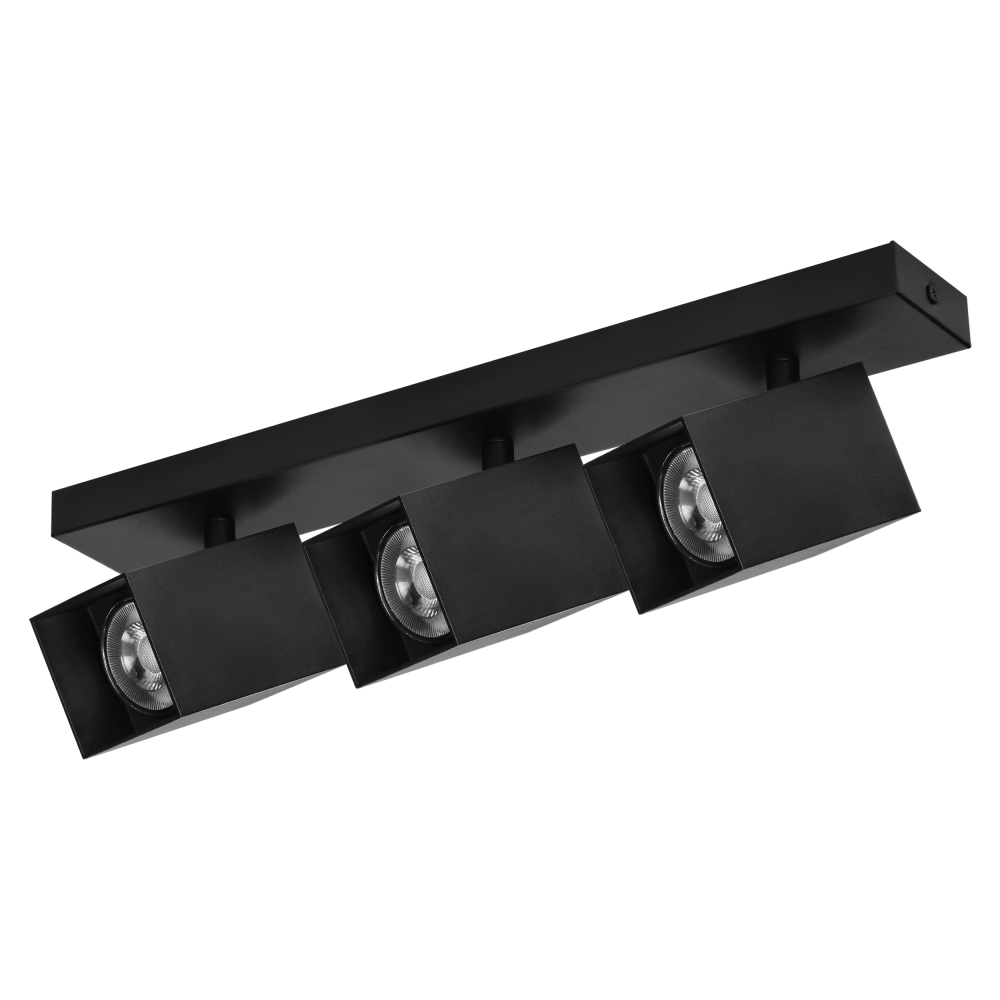 KUBAR SP 3, wall and ceiling luminaire, 3xGU10, IP20, black