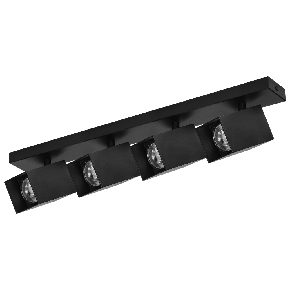 KUBAR SP 4, wall and ceiling luminaire, 4xGU10, IP20, black