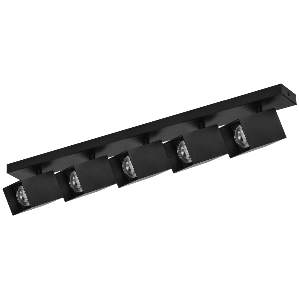 KUBAR SP 5, wall and ceiling luminaire, 5xGU10, IP20, black