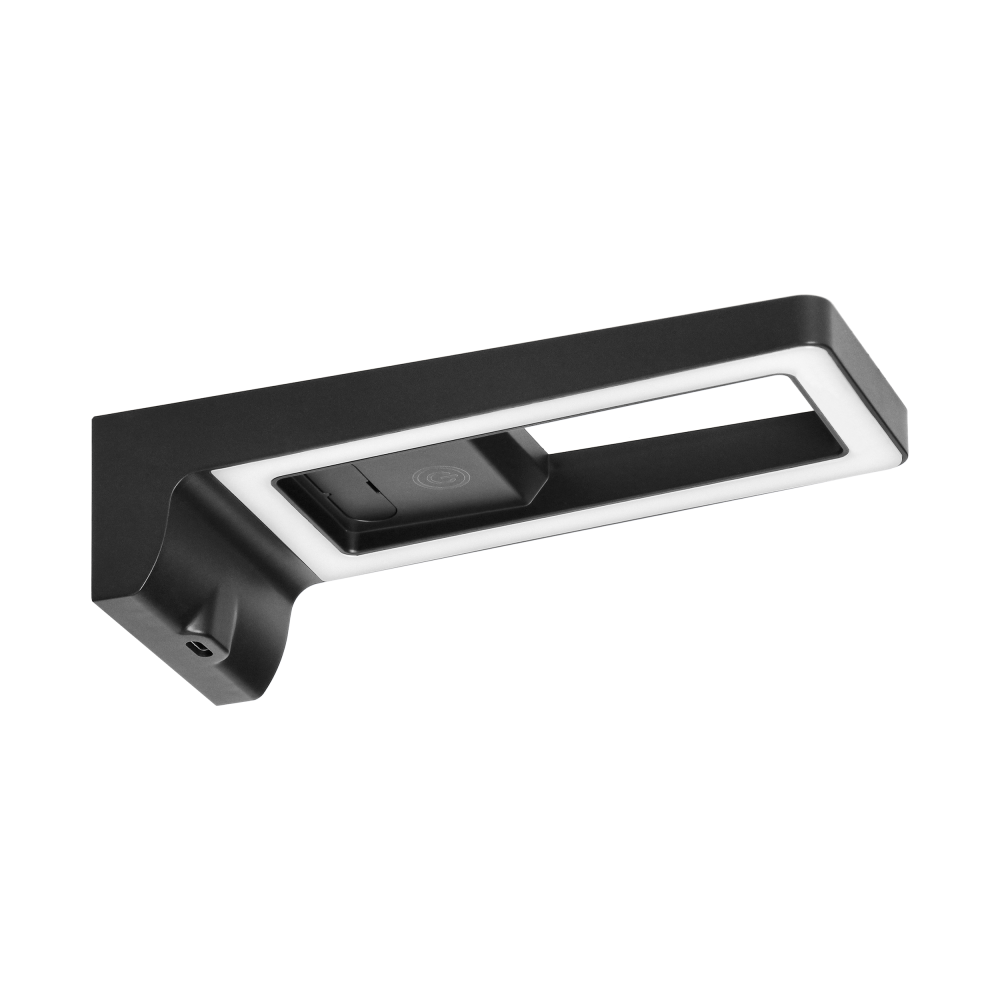 ARTUS LED under-cabinet lamp, 3W, 225lm, 4000K, with touch switch and USB, black