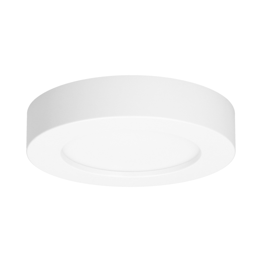 CITY LED 12W downlight, surface-mounted, round, 860lm, 3000K, white, built-in LED driver