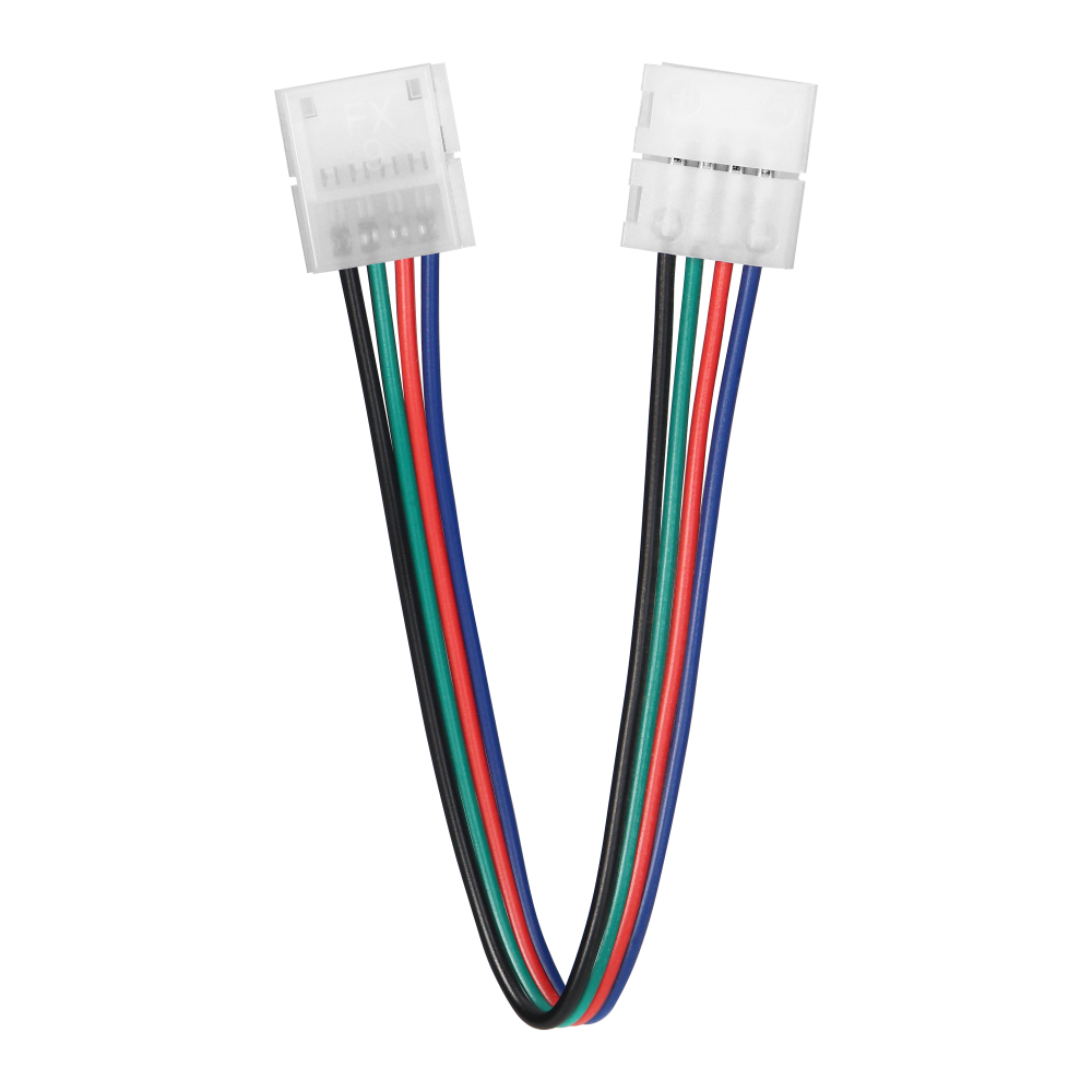 Double-sided LED RGB connector 10mm, with a cable