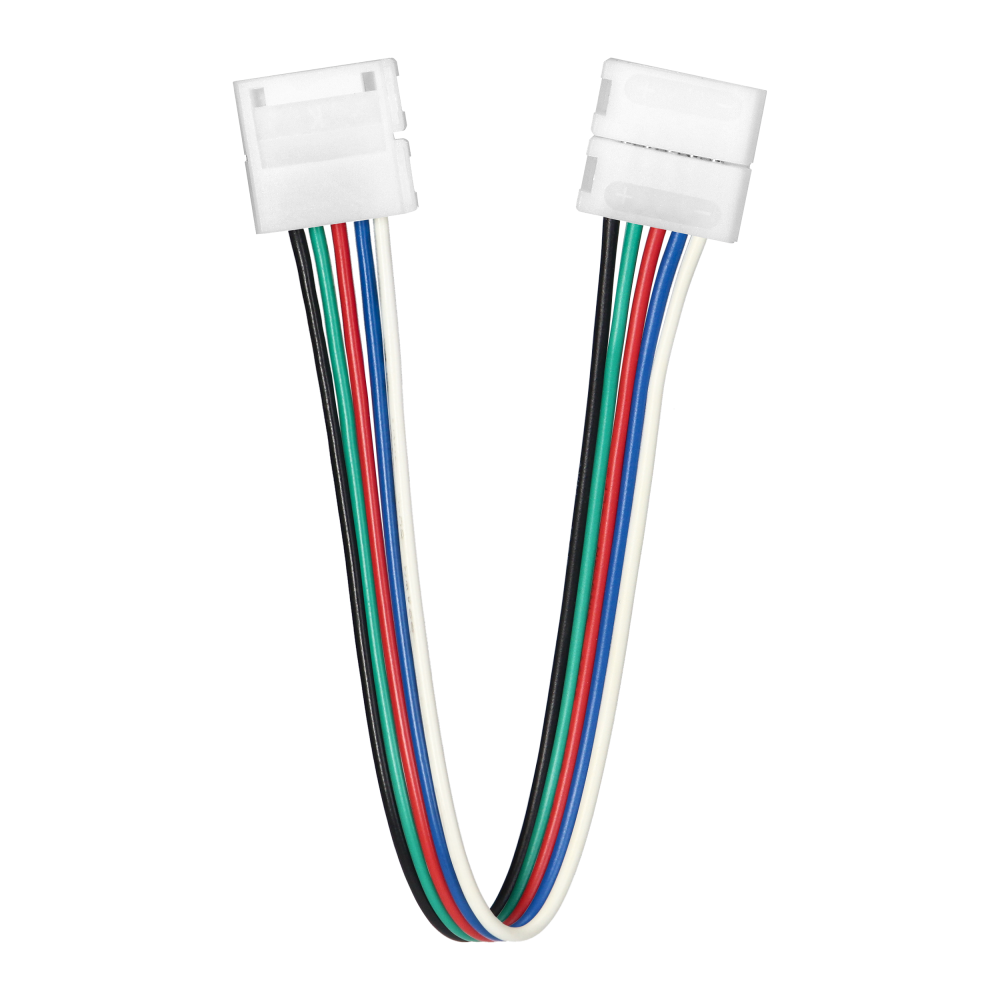 Double-sided LED RGBW connector 12mm, with a cable