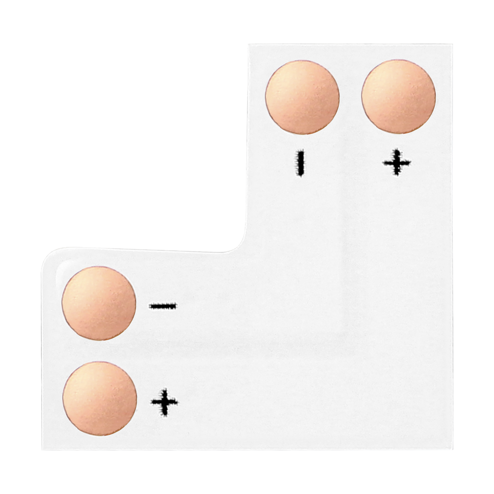 Angle LED connector 8mm "L"
