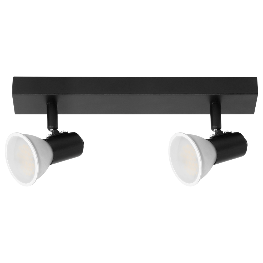 RIO SP 2 wall and ceiling light, GU10 max. 2x60W, IP20, black