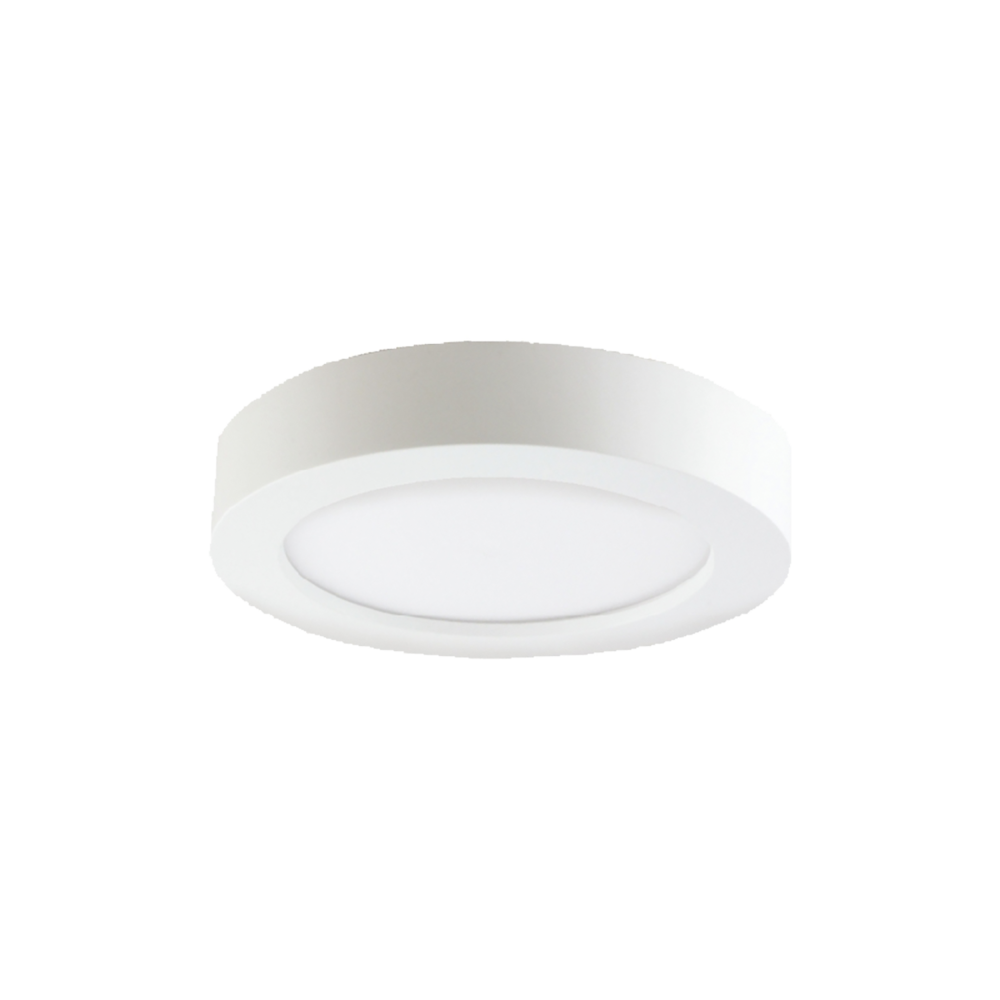 CITY LED 20W downlight, surface-mounted, round, 1600lm, 3000K, white, built-in LED driver