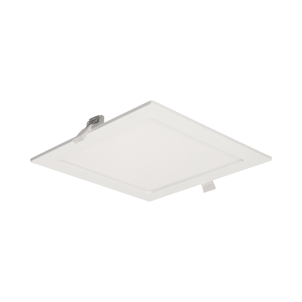 AKMAN LED 18W downlight, flush-mounted, square, 1600lm, 4000K, white, built-in LED driver