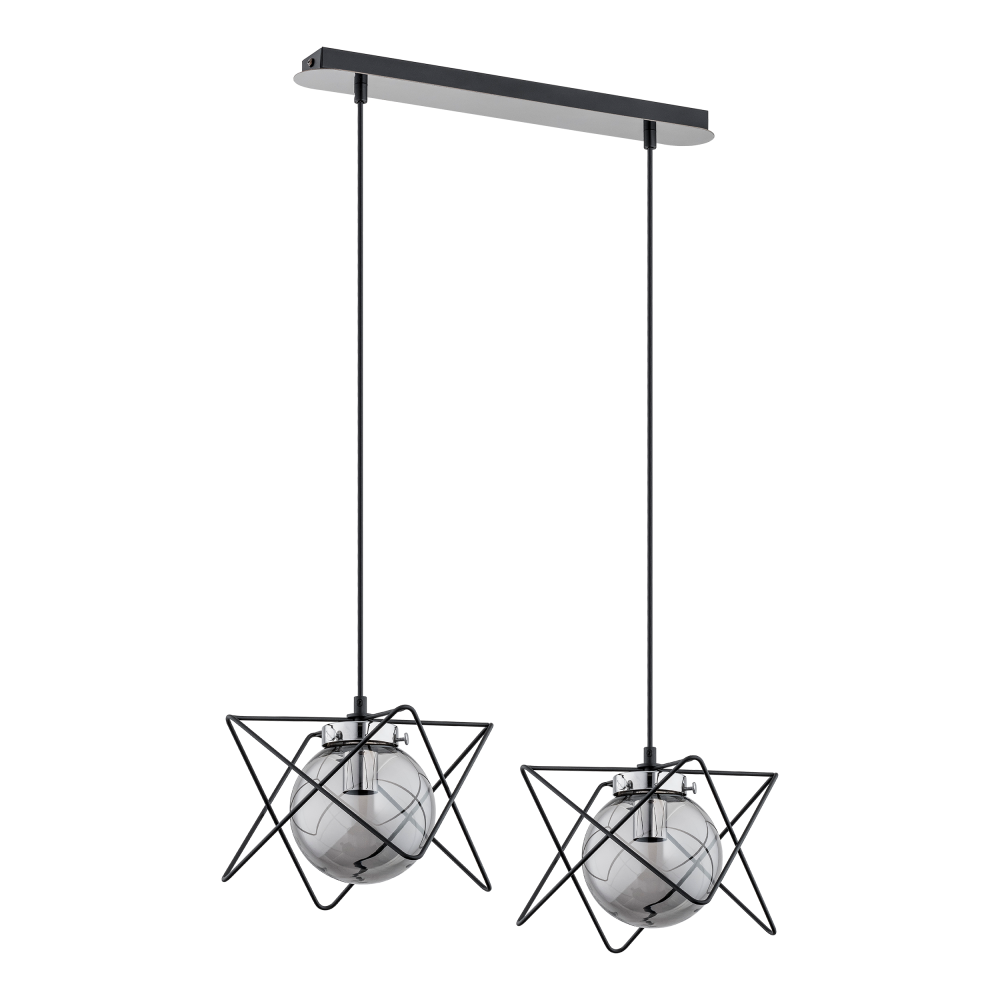 CORRADO 2P, pendant lamp, E14  max. 2x 40W, chrome