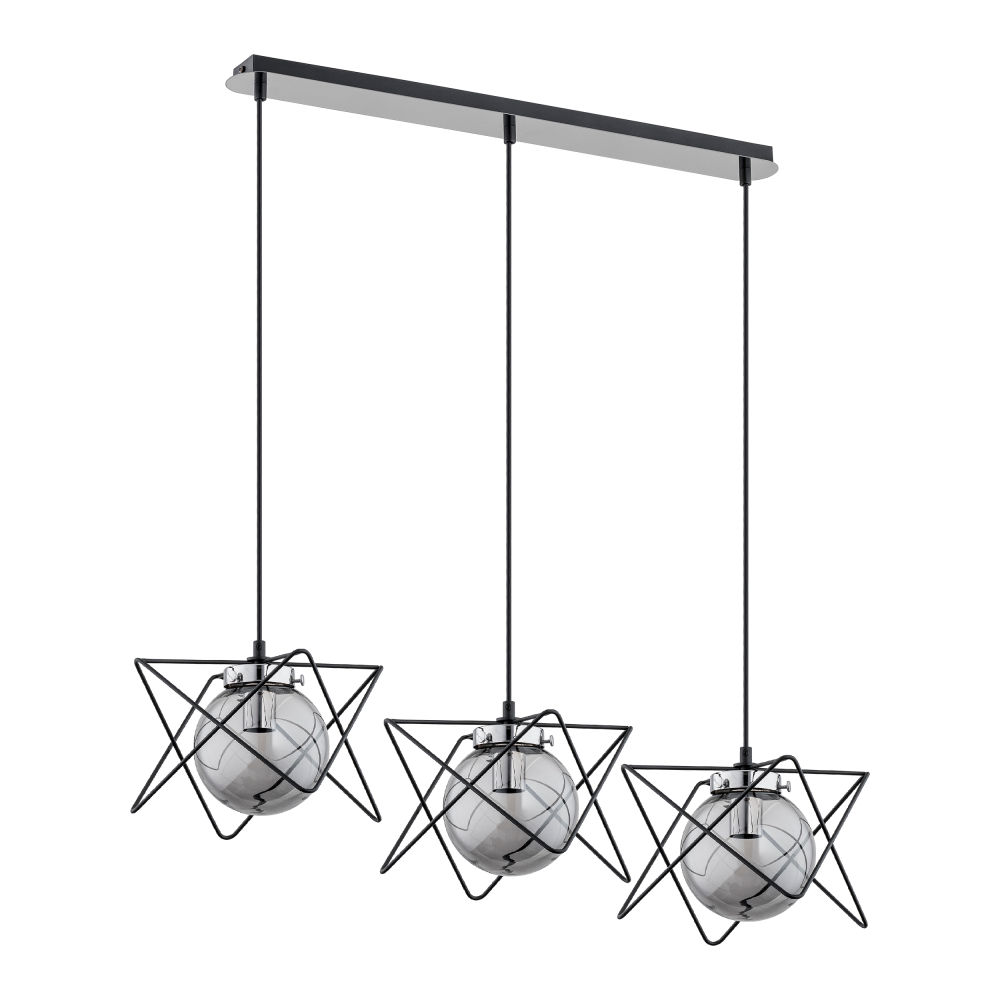 CORRADO 3P, pendant lamp, E14  max. 3x 40W, chrome