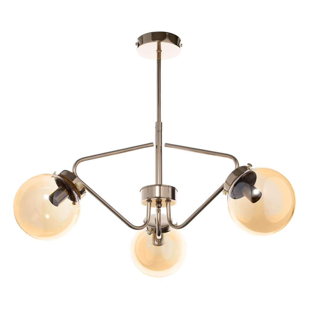 BULAT 3P, lampa wisząca, E14 max. 3x40W, złota