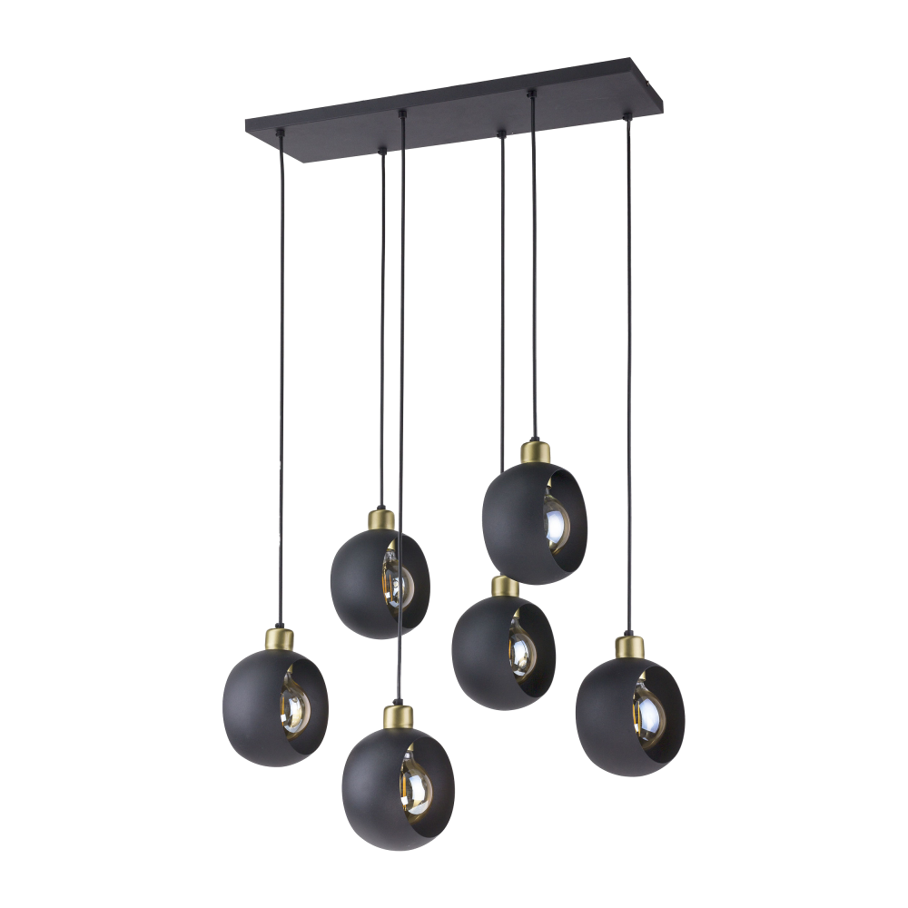 JALA 6P, pendant lamp, E27 max.15W, black