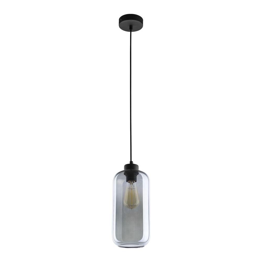 LAZIO 1P, pendant lamp, E27 max.15W, black