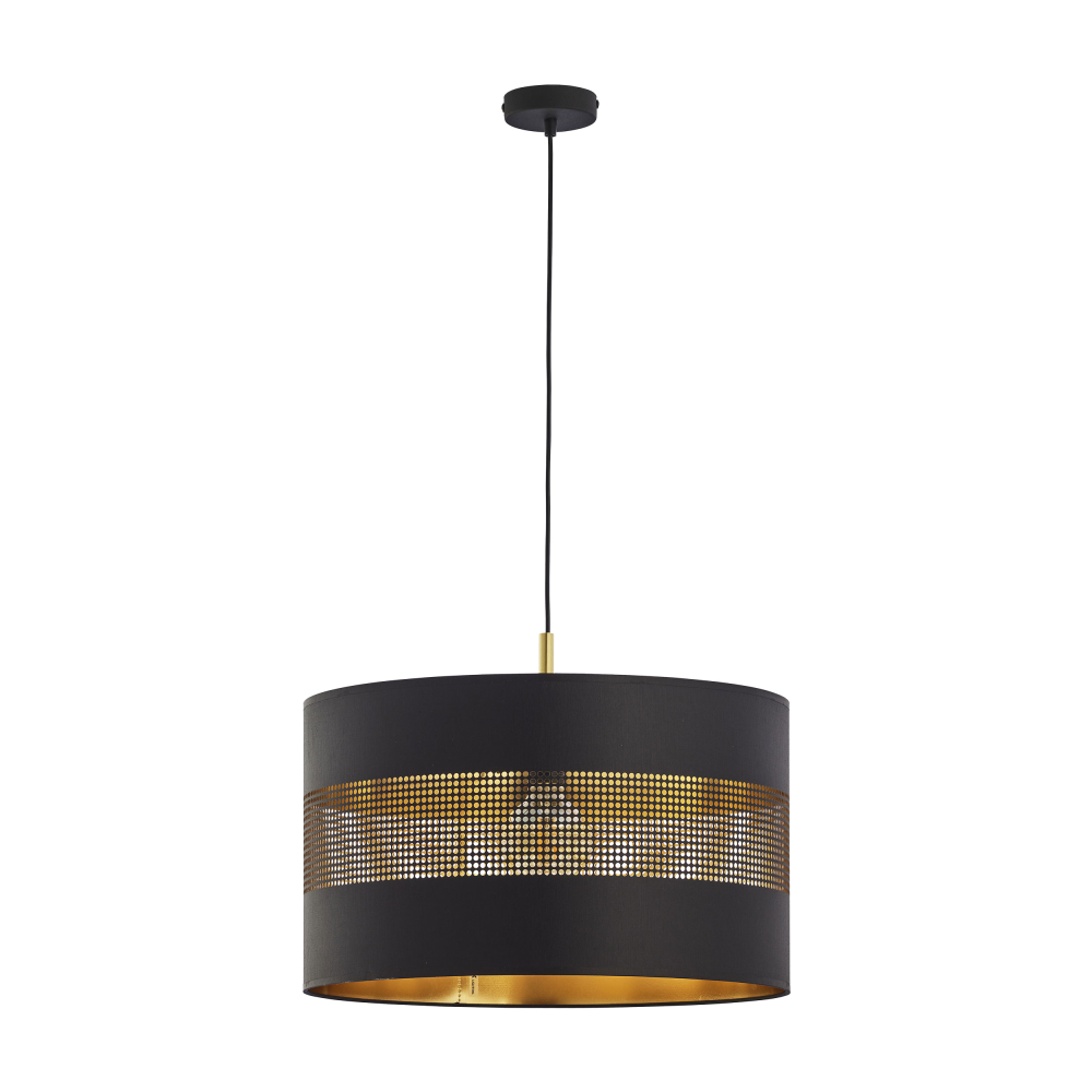 ALESSIO 1P, pendant lamp, E27 max.60W, black-gold