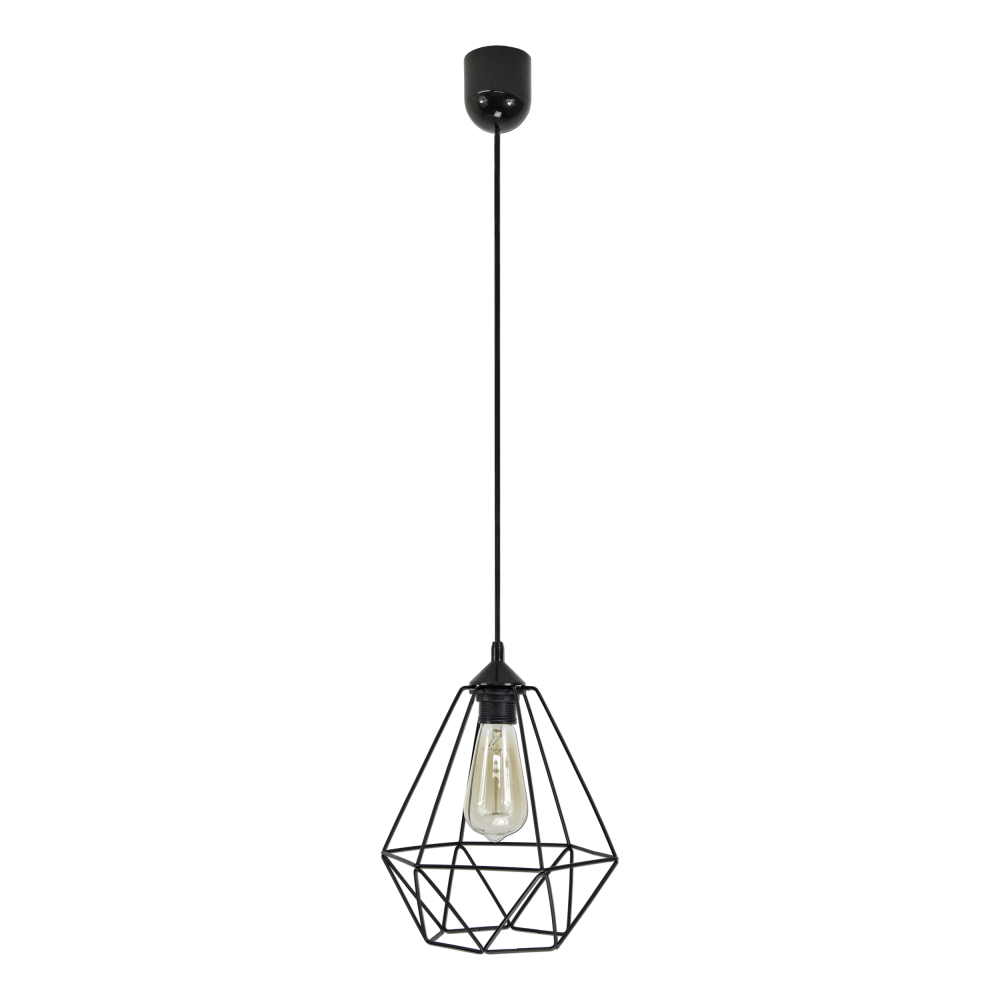 KEBUL pendant lamp, max. power 1x60W, E27, black