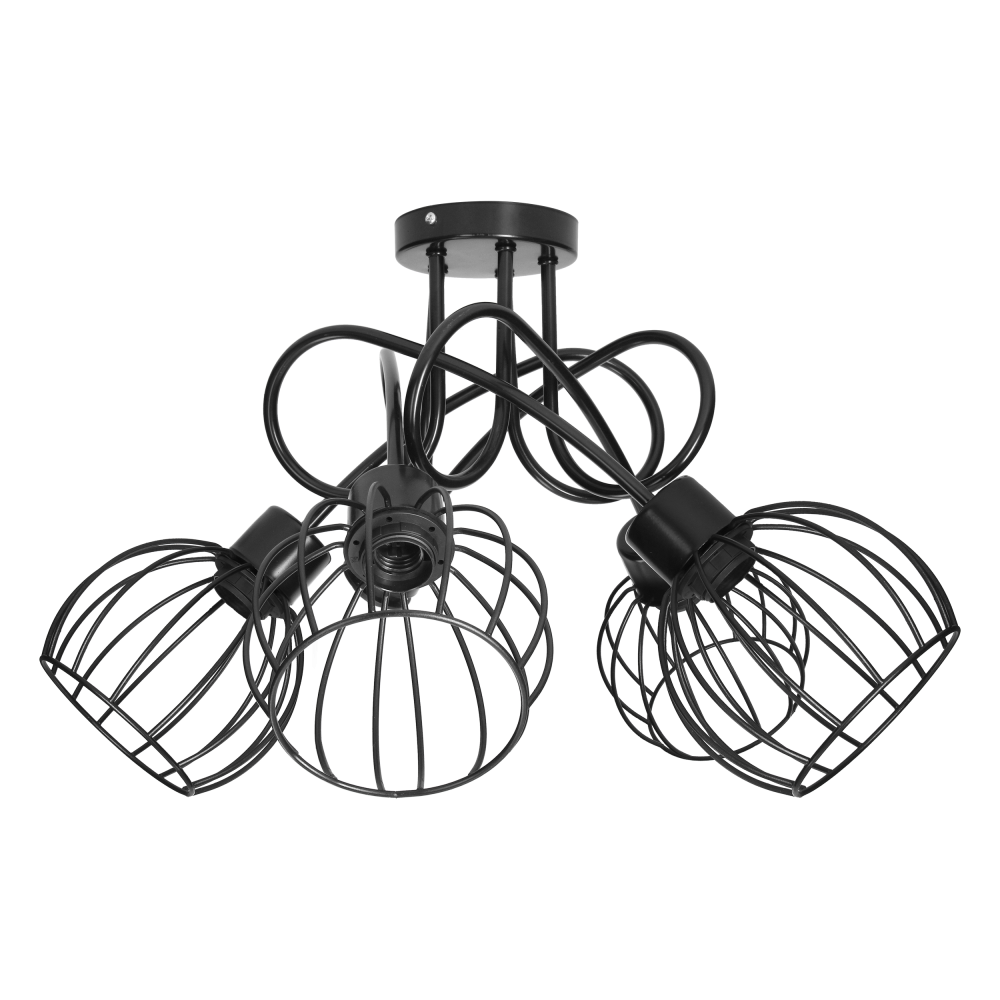 MARBELLA pendant lamp, max. power 5x60W, E27, black