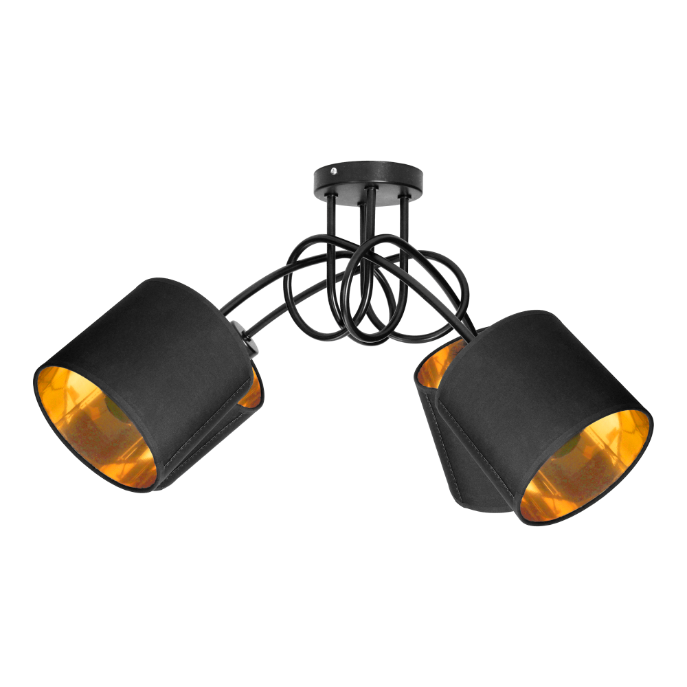 VIGO pendant lamp, max. power 4x60W, E27, black