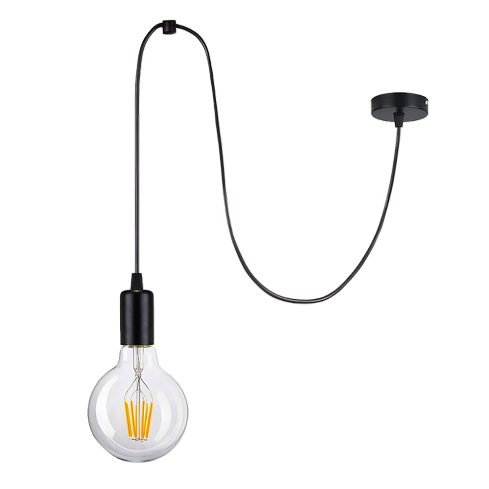 LINO pendant lamp, max. power 60W, E27, black