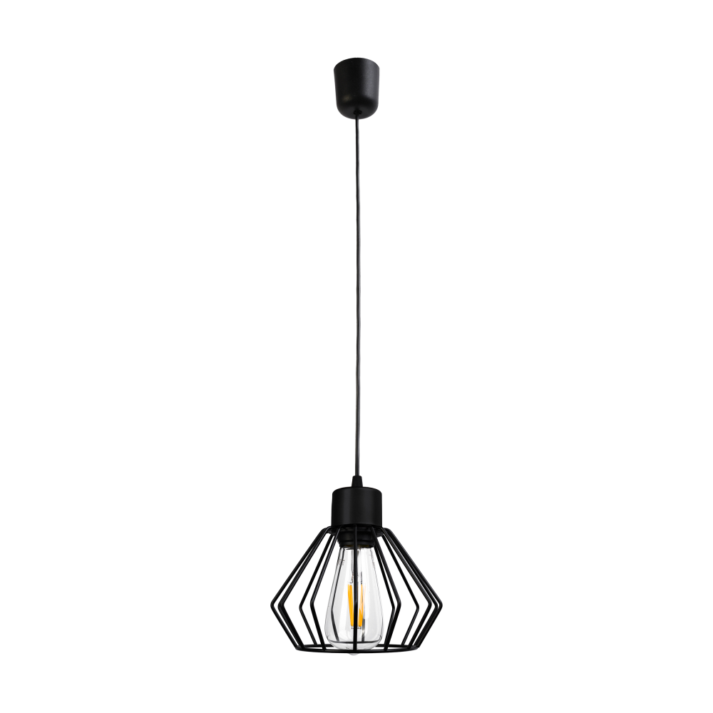 PINO lampa wisząca, moc max. 1x60W, E27, czarna