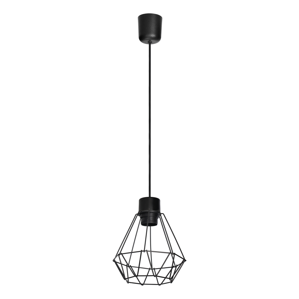 CUBO pendant lamp, max. power 60W, E27, black