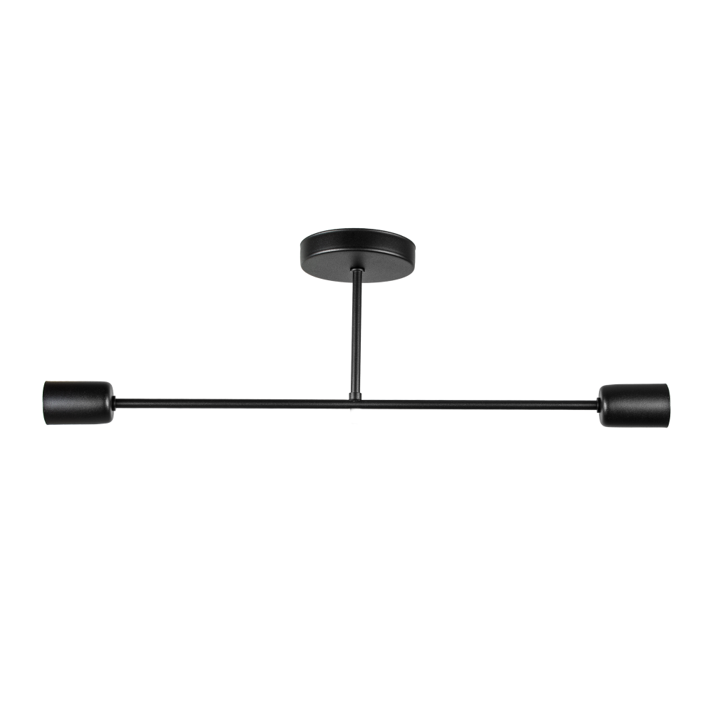 SOLO 2P E27, pendant light, max. 2x60W, black