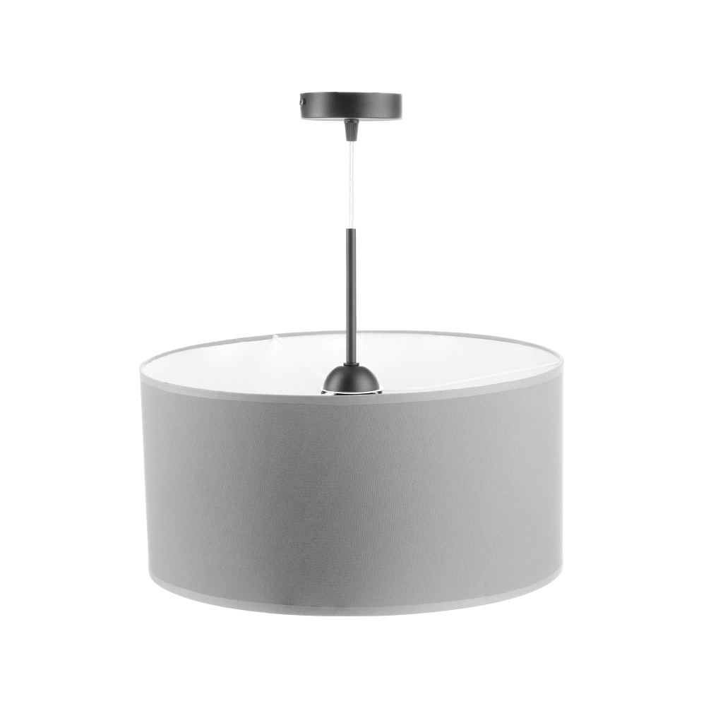 ROLLO pendant lamp, max. power 1x60W, E27, gray