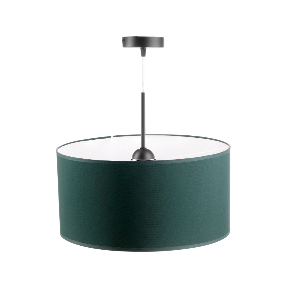 ROLLO pendant lamp, max. power 1x60W, E27, bottle green colour