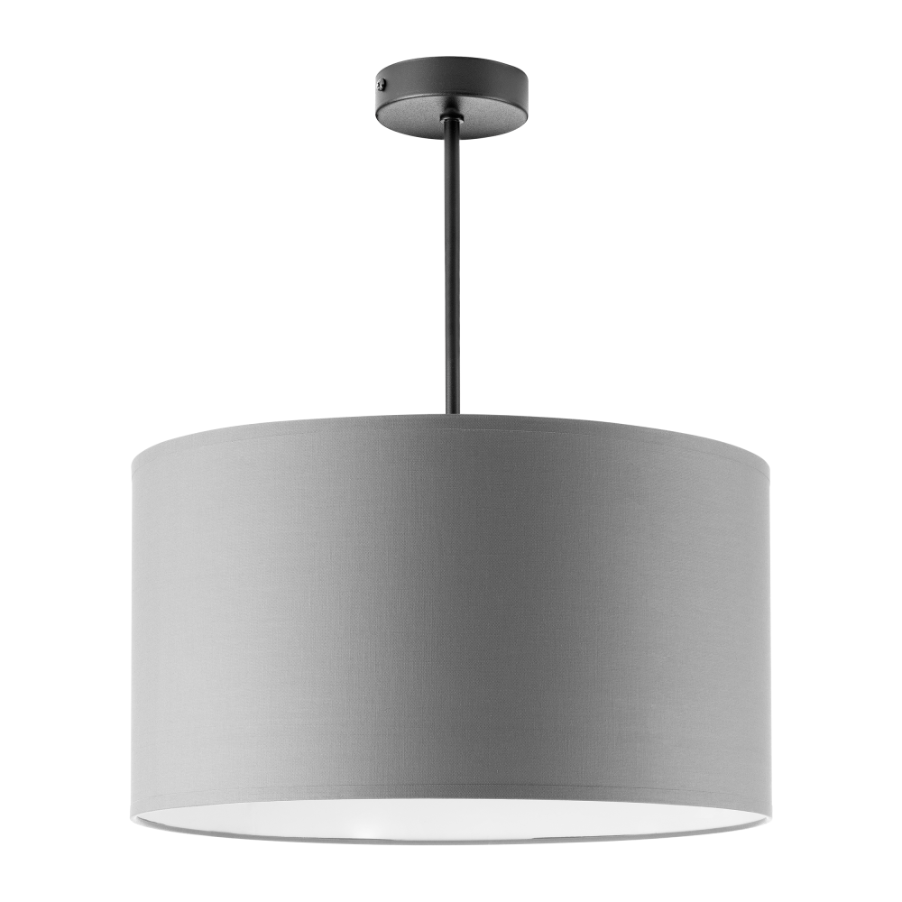 ROLLO pendant lamp, max. power 1x60W, E27, gray, short