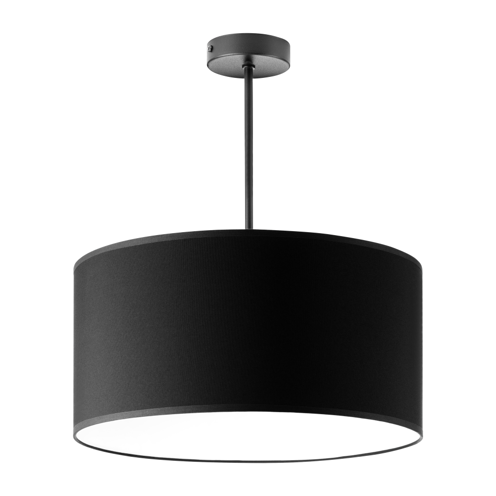 ROLLO pendant lamp, max. power 1x60W, E27, black, short