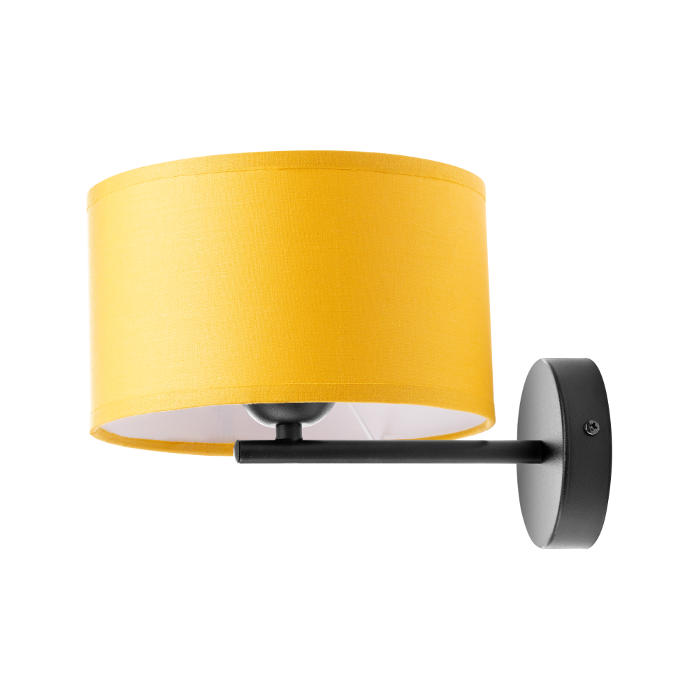 ROLLO wall lamp, max. power 1x60W, mustard yellow