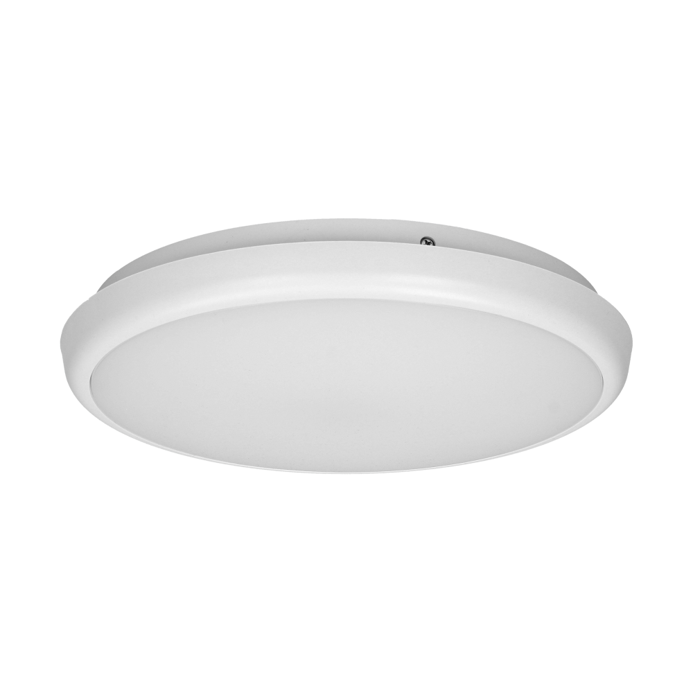 CERS LED ceiling light, 16W, 1300lm, IP65, 4000K, milky PC, white