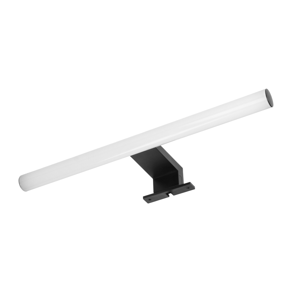 PEEGEL LED mirror lamp, 540lm, 4000K, 40 cm long, plastic+acrylic, black