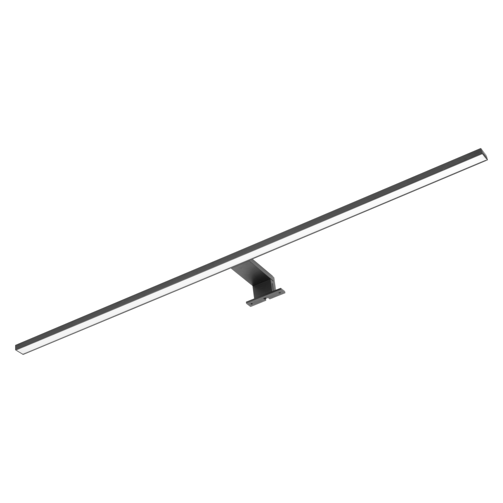 NORTES LED 18W, lampa nad lustro, 1600lm, 4000K, dł. 100 cm, aluminium, czarna