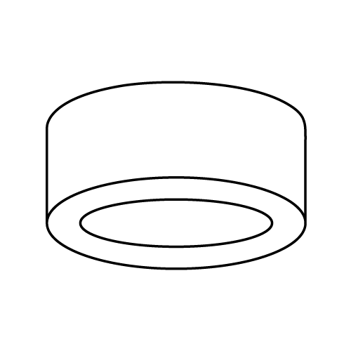 Downlight surface-mounted